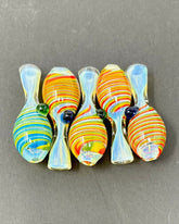 3.5 Inch Silver Fume Inside Swirl One Hitter